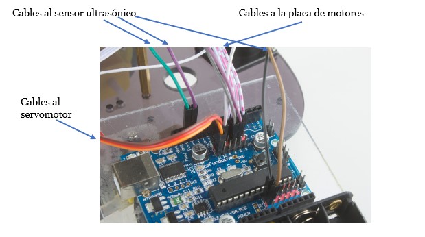 Segunda imagen de cómo van los cables en el kit montaje arduino
