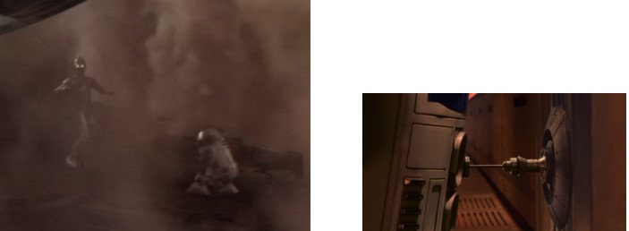 Robot Star Wars R2D2 y C3PO en Geonosis