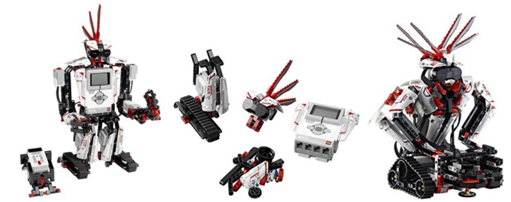 Distintos modelos posibles de robots construídos con Lego Mindstorms