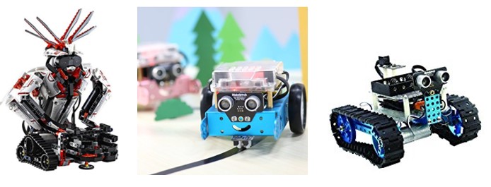 Robots hecho con Lego Mindstorms y Makeblock