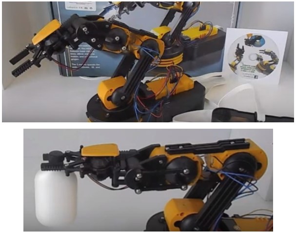 Propuesta de brazo robot barato en forma de kit marca Cebek