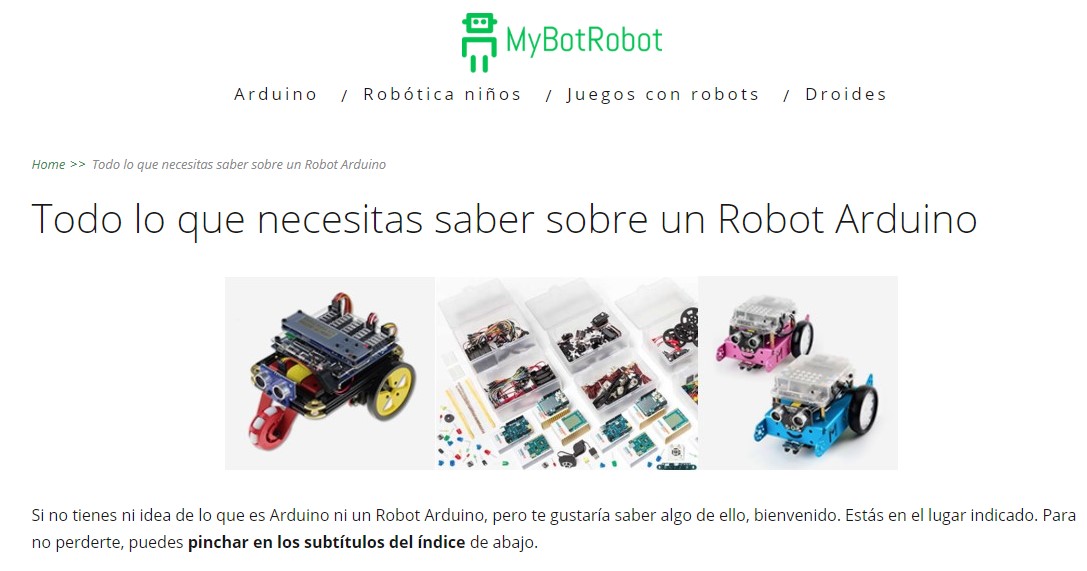 MyBotRobot Todo lo que necesitas saber sobre un Robot Arduino