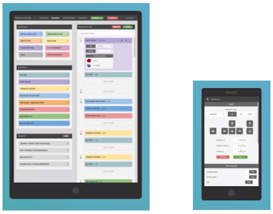 Aplicación FarmBot kit para tablet y smartphone