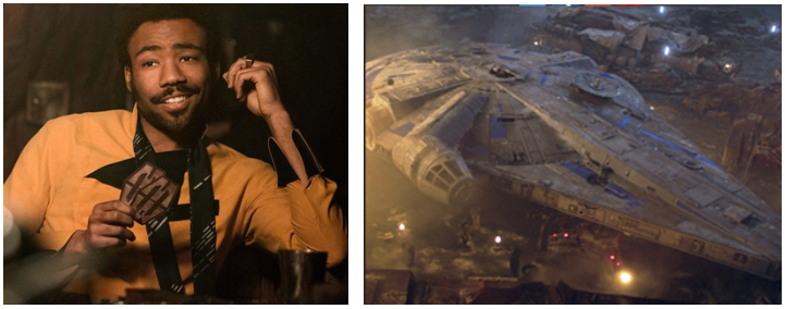 Lando Calrrisian en la partida de cartas en la que perdió al Halcón Milenario