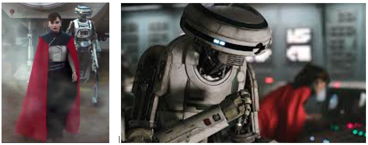 L3-37 y Qui'ra en el Halcón Milenario